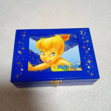 새상품 팅커벨 주얼리 케이스 열쇠 포함 큐빅 반짝반짝