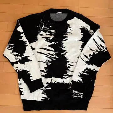 ZARA 추상 패턴 니트 스웨터 XL