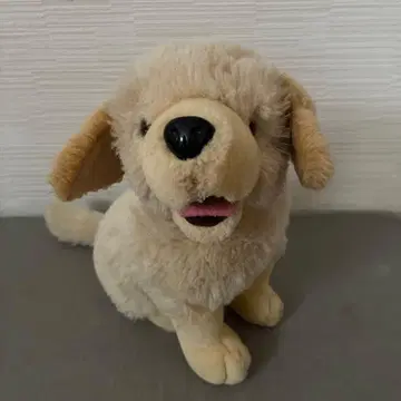골든 리트리버 개 봉제 인형 레트로