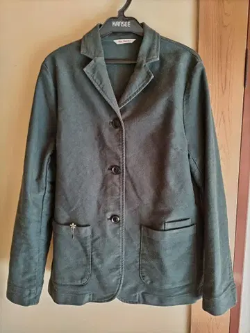 레이 카즌 테일러드 자켓 다크 그린