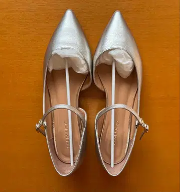 레이와 7년 9월 구매 HIMIKO 플랫슈즈 샴페인 골드 23.5cm