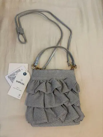 새상품 SHIPS any: 라메 프릴 미니 숄더 백