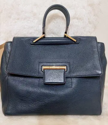 FURLA 훌라 아르테시아 M 네이비 수납 가방 포함 핸드백 가죽