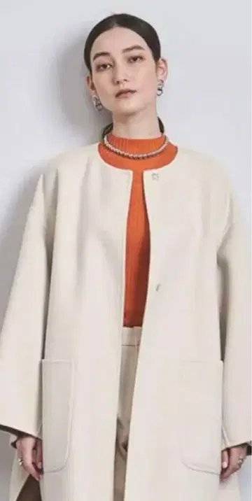 UNITED ARROWS UBCB 리버 바이컬러 코트