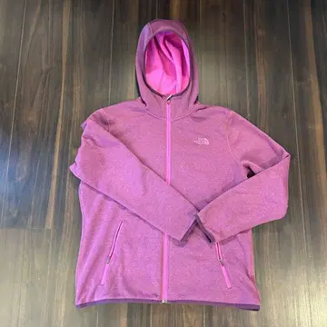 THE NORTH FACE 퍼플 후드 부착 후드티