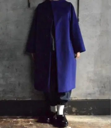 레어 nitca size 2 코쿤 코트 캐시미어 캐시미어 롱 코트