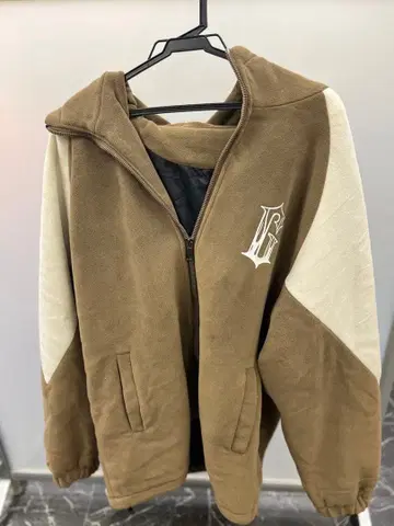 플리스 자켓 보아 자켓 브라운 아이보리