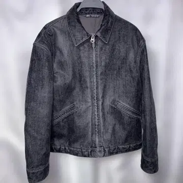ZARA 페이드 가공 디트로이트 자켓