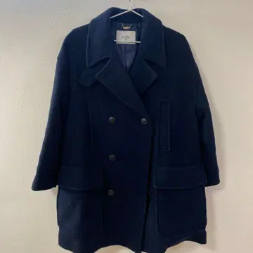 SLOBE 네이비 울 피코트