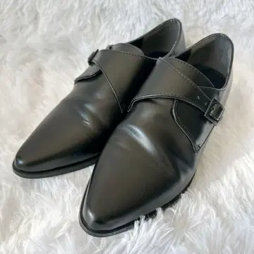 RIM.ARK 가죽 신발 싱글 몽크 블랙 S 로퍼 스트랩