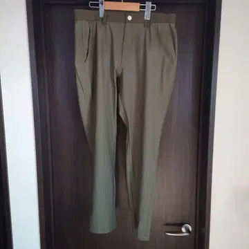 올리브색 골프 팬츠 남성용