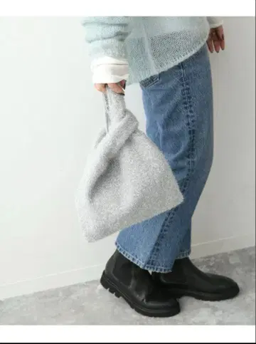 SLOBE 실버 토트백 새상품급