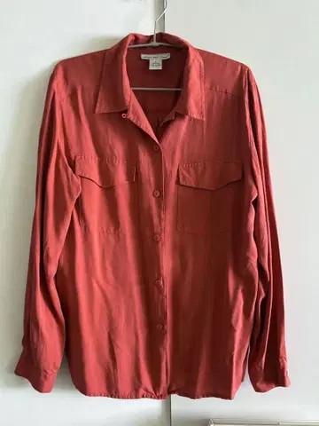 Anna and frank 실크 셔츠 빈티지 구제 의류