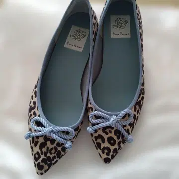 엠마 프란시스 플랫슈즈 레오파드 24cm