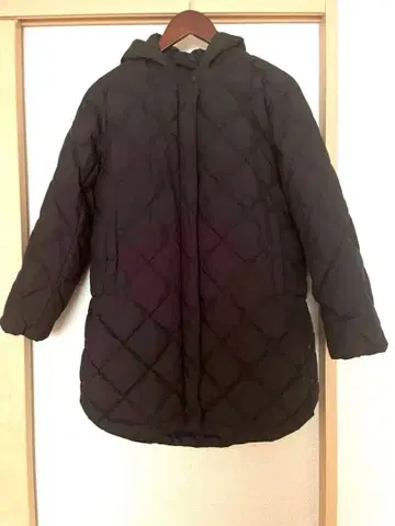 TAION 콜라보 2WAY 퀼팅 다운 블랙 S