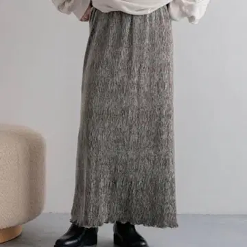 로리즈팜 샤이니 벨로아 타이트 스커트