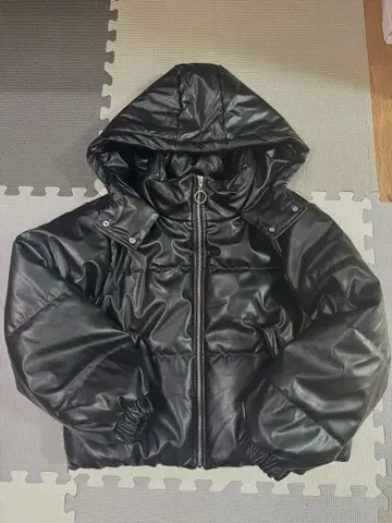 인조 가죽 다운 자켓 여성용