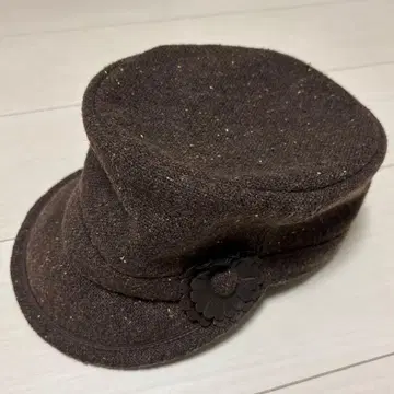 1회 시착 SANHat DIEGO CO 산디에고햇 모자 브라운 트위드