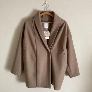 택 포함 새상품 LEPSIM K/TR 코쿤 미들 코트 울 라이크