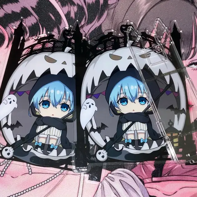 블루록 할로윈 히오리 요우 아크릴 펜꽂이 스탠드