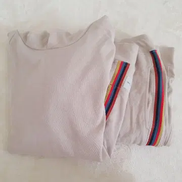 폴스미스 맨투맨 상하의 (베이지 후드 부착) M