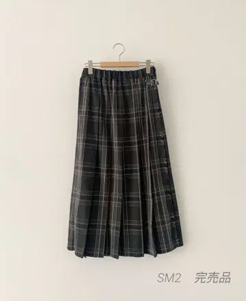 이번 시즌 SM2 체크 플리츠 스커트 1번 인기 블랙 완판템