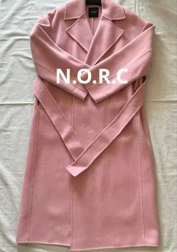n.o.r.c 울 리버 빅 칼라 코트 핑크 2