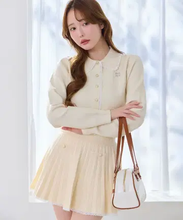 NICE CLAUP 폴로 옷깃 니트 셋업