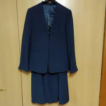 네이비 스커트 수트 세트