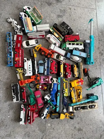 미니카 세트 약 50대 다색 고무 밴딩 포함