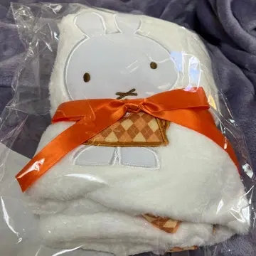 미피 아플리케 담요 오렌지