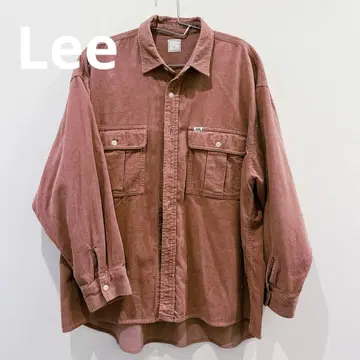 Lee / 코듀로이 긴팔 셔츠 핑크