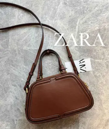 ZARA 자라 베이직 보스턴 백 숄더백 브라운