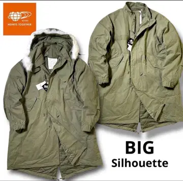 BEAMS HEART MEN 새상품 후드 부착 모즈 코트 S