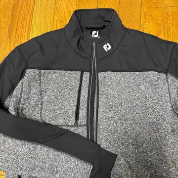 FJ 골프용 집업 자켓 그레이/블랙