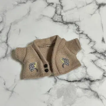 봉제인형 옷 가디건 (베이지)