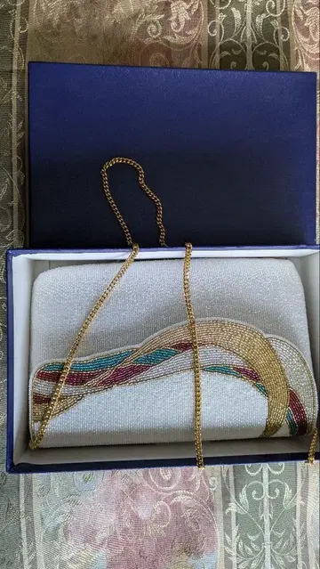 비즈 자수 파티 백