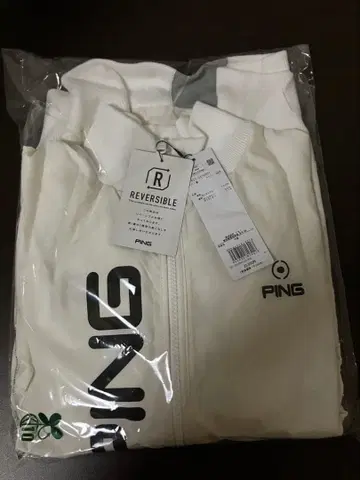 [ PING 풀 집업 니트 리버서블 블루종 사이즈 M