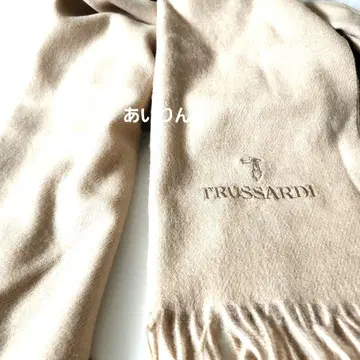 트루사르디 TRUSSARDI 스톨 캐시미어 혼방 대형 베이지