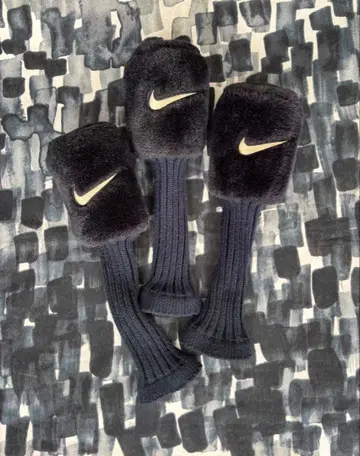 [ 3세트 ] NIKE 골프헤드커버 네이비 보아 플리스