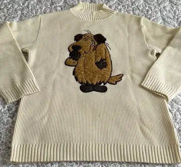 피치 치키치키 머신 맹 레이스 켄켄 니트 스웨터 아이보리