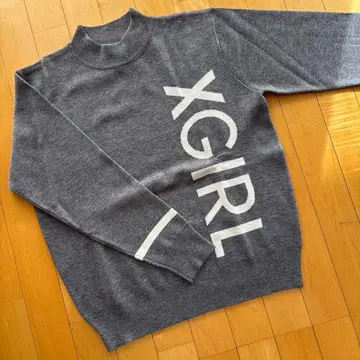 XGIRL 그레이 터틀넥 스웨터