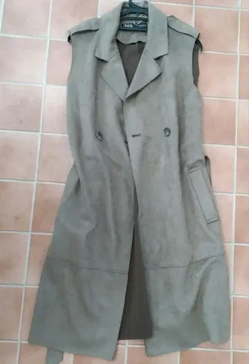 ZARA 그레이 롱 베스트 M 사이즈