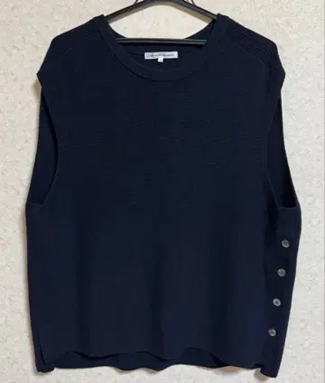 23구 빅 사이즈 네이비 니트 베스트 46