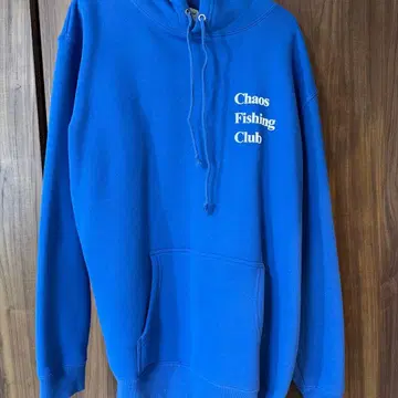 Chaos Fishing Club 후드티 L 사이즈 파랑