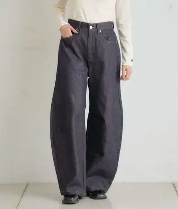 미스틱 엠라인 빈티지 커브 데님 1 인디고 블루