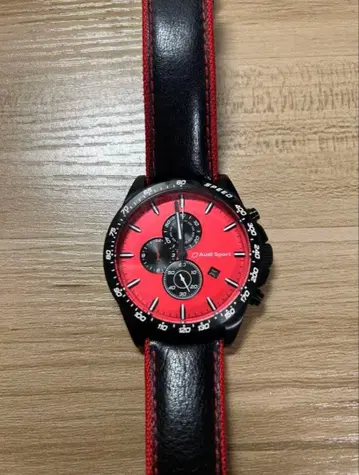 정품 AUDI 아우디 스포츠 크로노그래프 손목시계