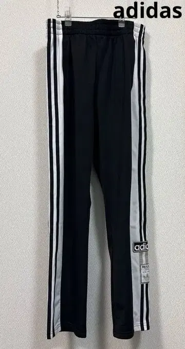 adidas 아디다스 / 스트라이프 저지 팬츠 블랙/화이트 아동복