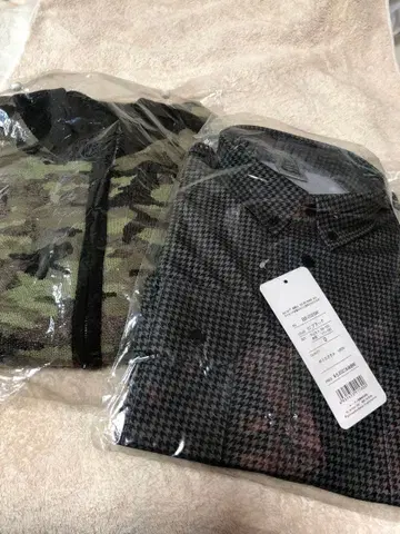 BADBOY 브라 체크 긴팔 폴로와 니트 자켓 2장 세트 Size:O