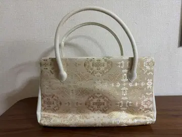 리큐 백 / 기모노 가방 포멀 백 핸드백 베이지 계열